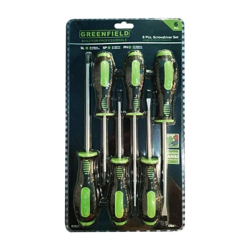 Greenfield 6pcs Screwdriver Set | Greenfield by KHM Megatools Corp. Greenfield 6pcs Screwdriver Set | Greenfield by KHM Megatools Corp.